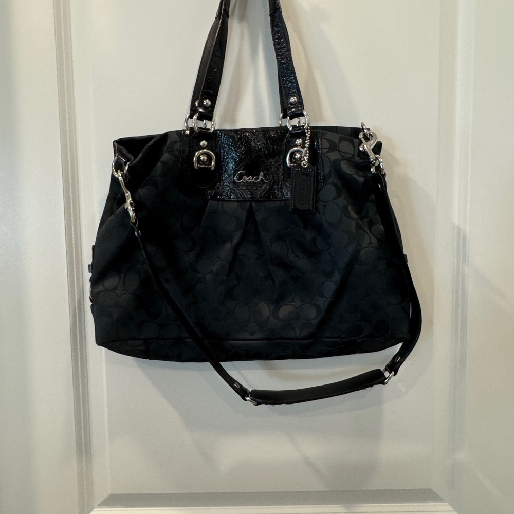 Black coach purse